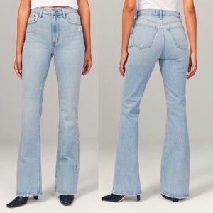 Abercrombie & Fitch Curve Love The '70s Vintage Flare Ultra High Rise Jean